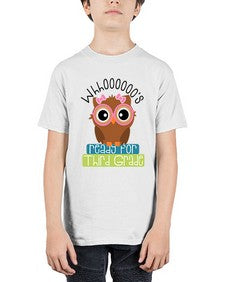 whooos ready for third grade girl 1010# - third grade - Youth Tee Unisex
