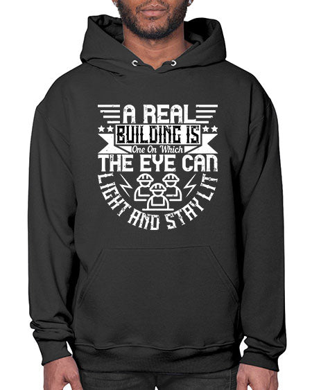 A real building is one on which the eye can light and stay lit Style 22# - architect- Hoodie
