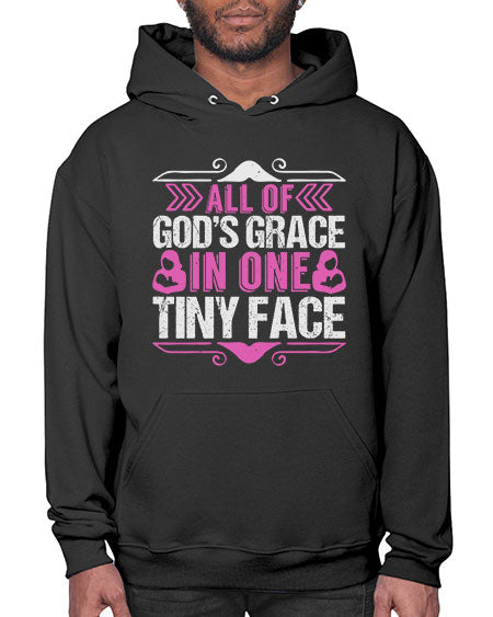 All of Gods Grace in one tiny Face Style 18# - baby- Hoodie