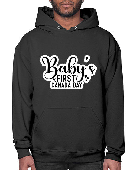 Baby s First Canada Day 275# - baby- Hoodie