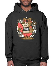 Bear surfing 17# - cartoon animals- Hoodie