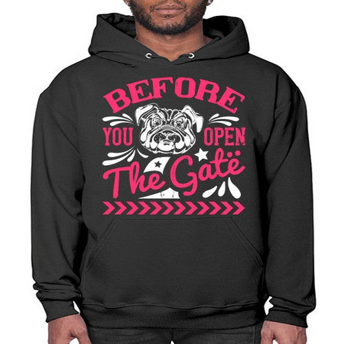 Before You Open The Gate Style 17# - dogs- Hoodie