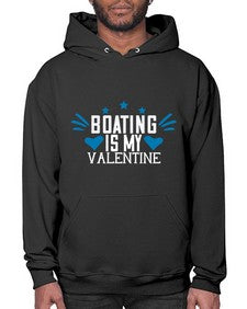 Boating is my valentine 4# - boats- Hoodie