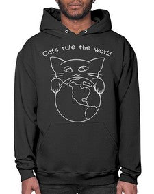 Cats Rule the World - cats- Hoodie