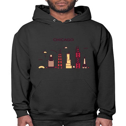 Chicago 572# - cities- Hoodie