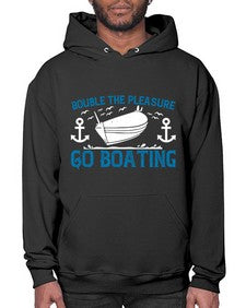 Double the Pleasure Go Boating 15# - boats- Hoodie