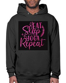 Eat Sleep Yoga Repeat  207# - yoga- Hoodie