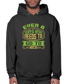 Even a super hero needs 122# - cartoon super hero- Hoodie