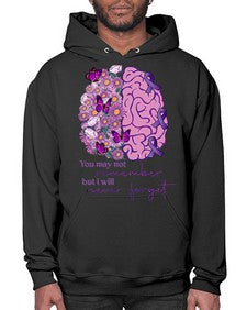 Floral Brain I Will Never Forget 146# - alzheimers- Hoodie