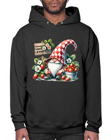 Gnome Strawberry Patch 999# - strawberry- Hoodie