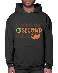 Hanging Out in Second 235# - second grade- Hoodie
