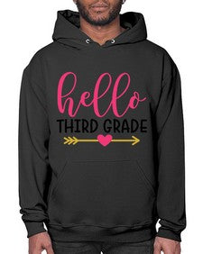 Hello Third Grade 350# - third grade- Hoodie