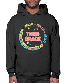 Hello third Grade Pencil 346# - third grade- Hoodie