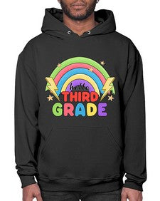 Hello third Grade Rainbow 348# - third grade- Hoodie