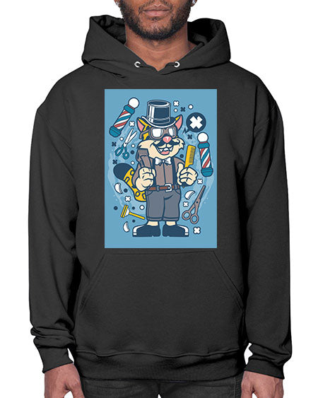 Hipster Barber Leopard835# - barber- Hoodie