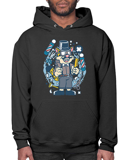 Hipster Barber Leopard836# - barber- Hoodie