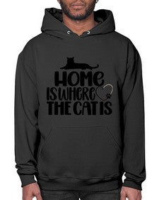 Home Is Where The Cat is Style 93# - cats- Hoodie
