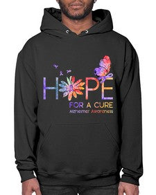 Hope For A Cure Alzheimer Awareness Flower 162# - alzheimers- Hoodie