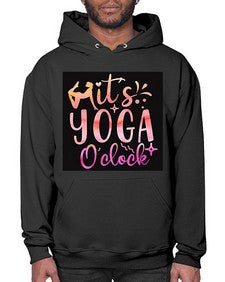 It s yoga O clock  345# - yoga- Hoodie