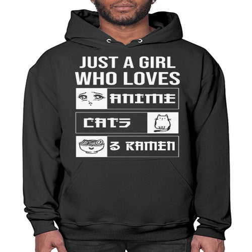 Just A Girl Who Loves 263# - anime- Hoodie