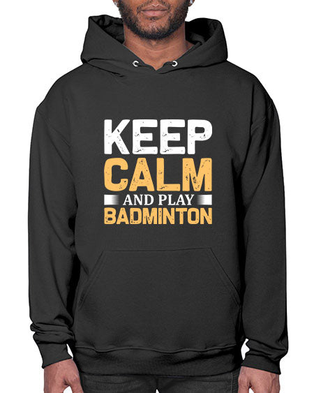 Keep calm 958# - badminton- Hoodie