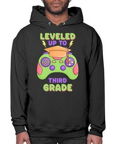 Leveled up to third Grade 472# - third grade- Hoodie