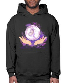 Love Purple Ribbon AlzheimerS Awareness 193# - alzheimers- Hoodie