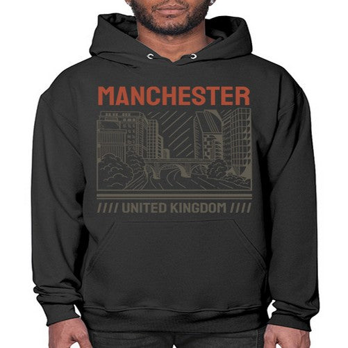 Manchester 1228# - cities- Hoodie