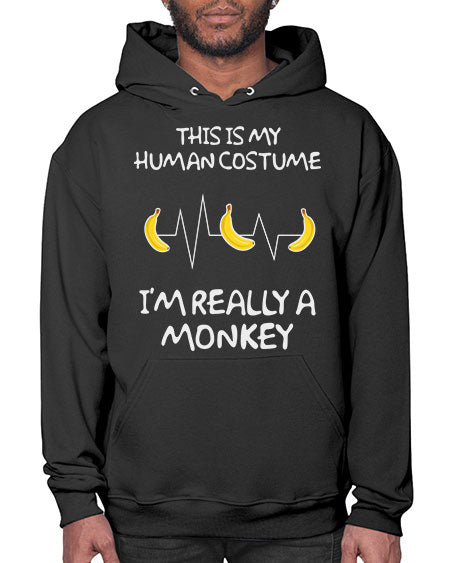 Monkey Human Costume Banana 15# - monkey- Hoodie