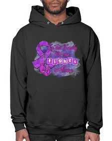 No One Figh Alone AlzheimerS Awareness 200# - alzheimers- Hoodie