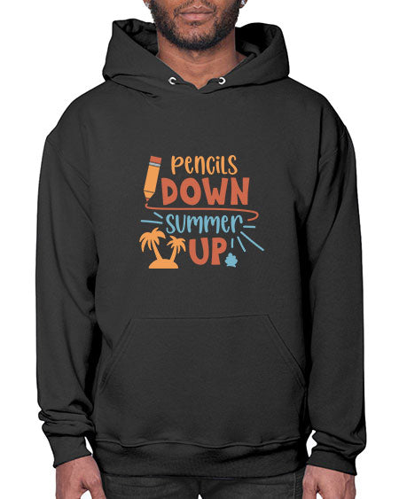Pencils down summer up 86# - summer- Hoodie