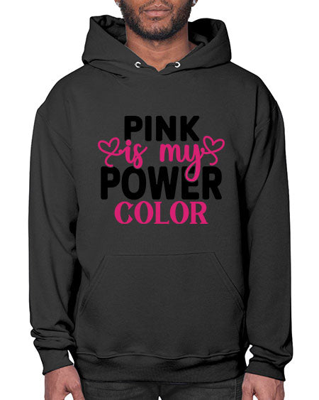 Pink is My Power Color 11# - breast cancer- Hoodie