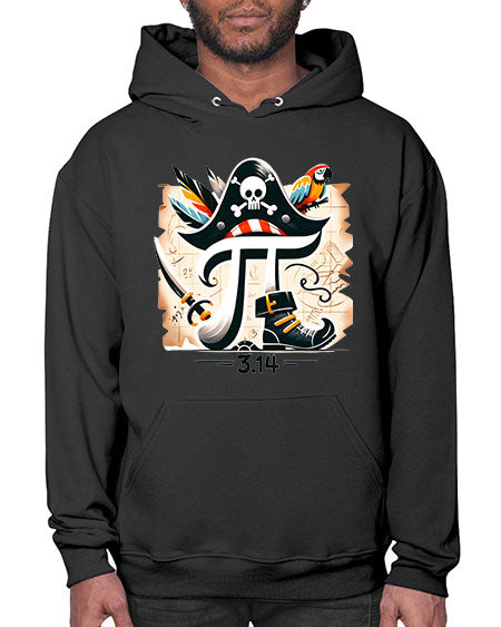 Pirate Pi Day Sublimation Design 39# - pi- Hoodie