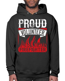 Proud Volunteer Firefighter Style 35# - volunteer- Hoodie