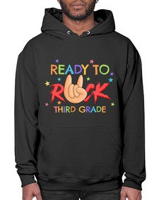 Ready to Rock third Grade 737# - third grade- Hoodie