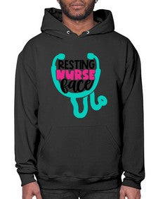 Resting Nurse Face Style Style 1355# - nurse- Hoodie