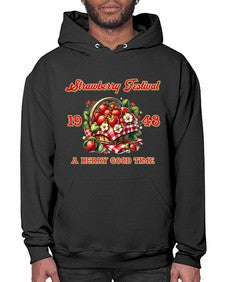 Retro Berry Strawberry Festival 1503# - strawberry- Hoodie