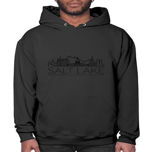Salt Lake Minimal Skyline 1771# - cities- Hoodie