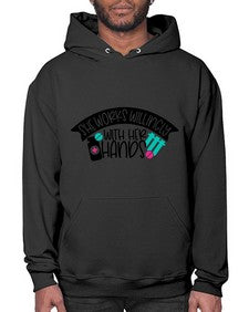 She Works Willingly With Her Hands Style Style 1389# - nurse- Hoodie