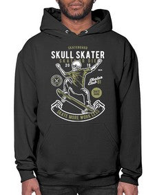 Skull Skater 1064# - skull and bones- Hoodie