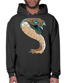 Snake 209# - cartoon animals- Hoodie