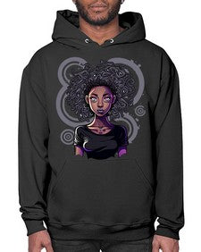 Sparkling Black Girl Design 14# - black girls or women- Hoodie