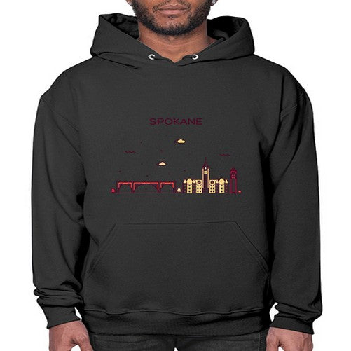 Spokane 1880# - cities- Hoodie