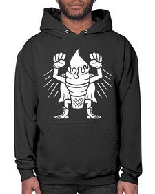 Super ice cream 246# - cartoon food- Hoodie