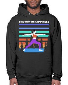 The Way to Happiness 566# - yoga- Hoodie