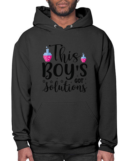 This Boy s Got Solutions 20# - general science- Hoodie