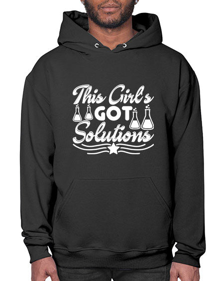 This Girl s Got Solutions 18# - general science- Hoodie