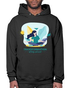 Transformation of Body and Mind 587# - yoga- Hoodie