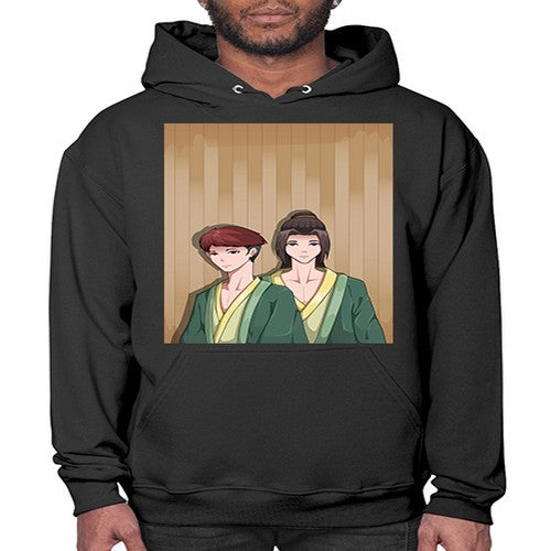 Two man in a hot spring 18# - anime- Hoodie