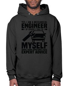 Yes I Am A Mechanical Style 1671# - engineer- Hoodie